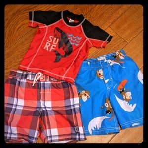 Rashguard and Swim trunks Bundle